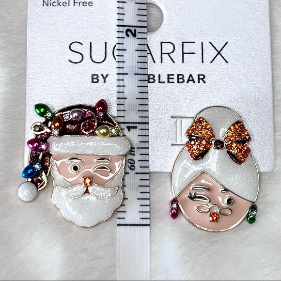 SUGARFIX by BaubleBar Santa & Mrs. Claus Christmas Earrings - Picture 6 of 7